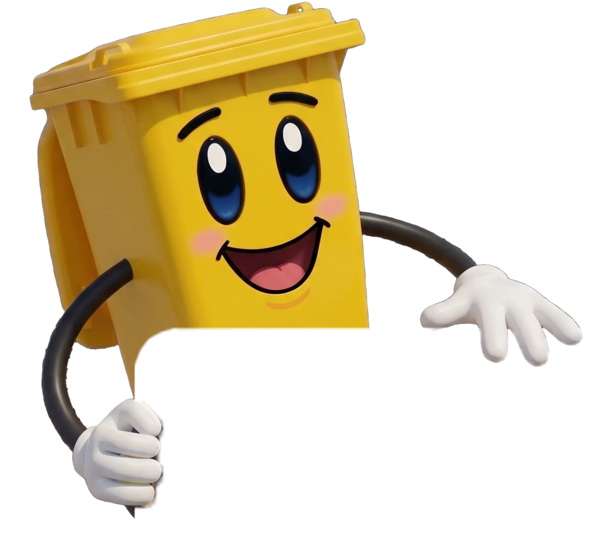 Binny the TrashBudds mascot